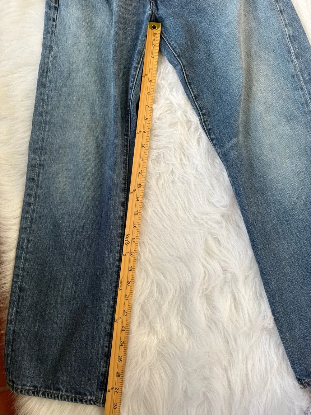 J. Crew Straight-Leg Jeans in Washed Blue 30W-30L